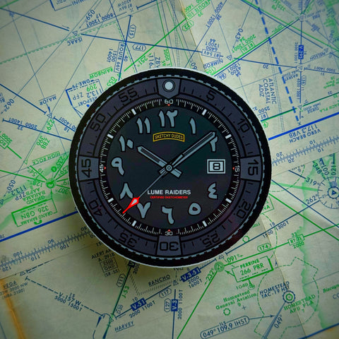 Lume Raiders™ Arabic Dial Sketchy Dudes Watch Sticker
