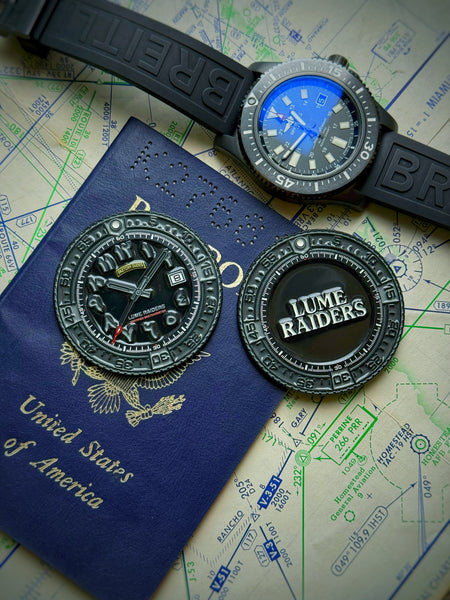 Lume Raiders™ Sketchy Dudes Arabic Dial Lumed Challenge Coin