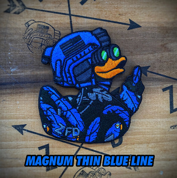 VAULT - Zero Fucks Duck Magnum Thin Blue line Hawaiian Duck Patch