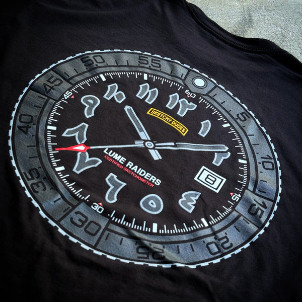 Lume Raiders™ Sketchy Dudes Arabic Dial Watch T-Shirt