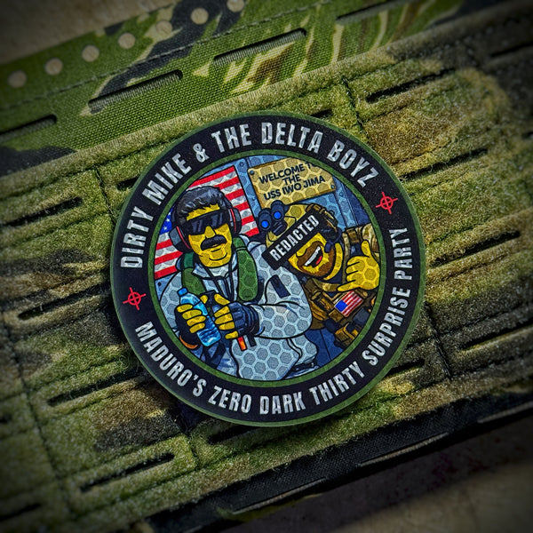 Dirty Mike & the Delta Boyz MADURO’S Zero Dark Thirty Surprise Party CAG Unit Patch - Reflective Edition