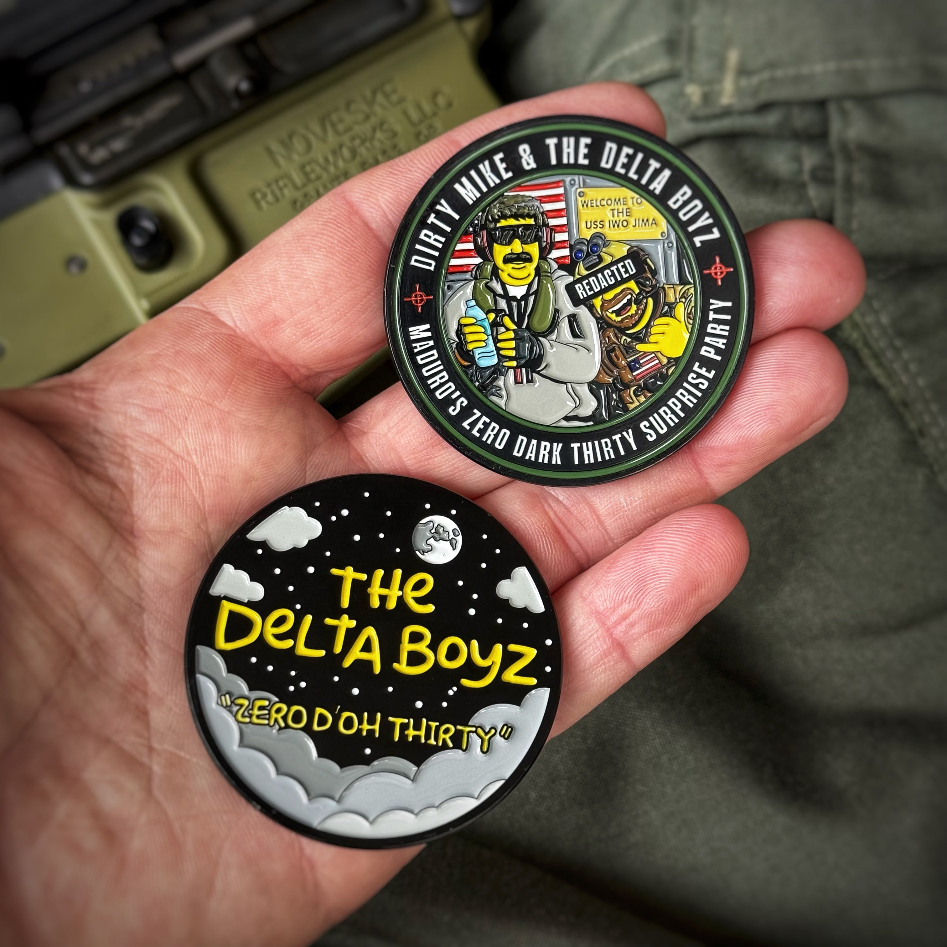 Dirty Mike & the Delta Boyz MADURO’S Zero Dark Thirty Surprise Party CAG Unit Challenge Coin