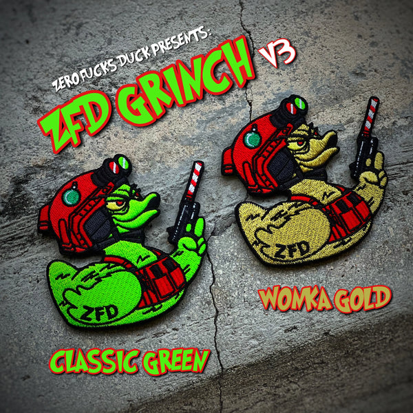 VAULT - Zero Fucks Duck ZFD Grinch V3 “Silent Night” Patch