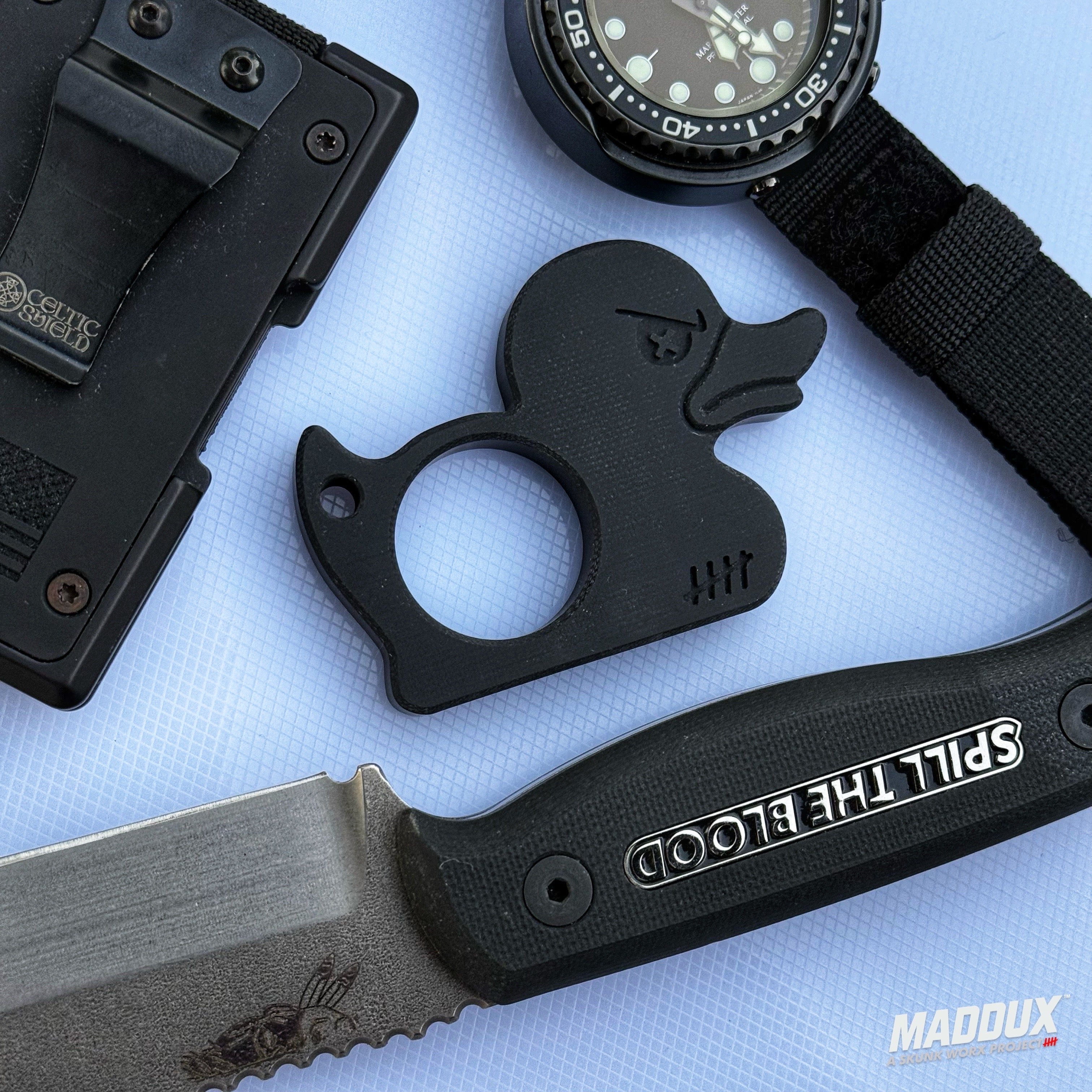 MADDUX “BIGDCK” EDC DucKnuck - MDX G10 BLACK