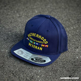 Dangerous Goods Fatherhood Veteran Snapback Hat - Navy