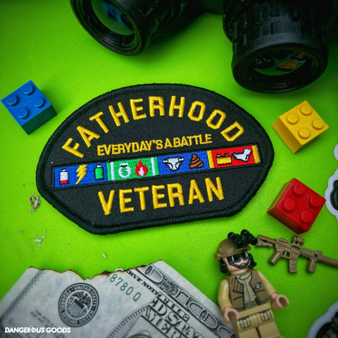 Dangerous Goods® Fatherhood Veteran Morale Patch - Black