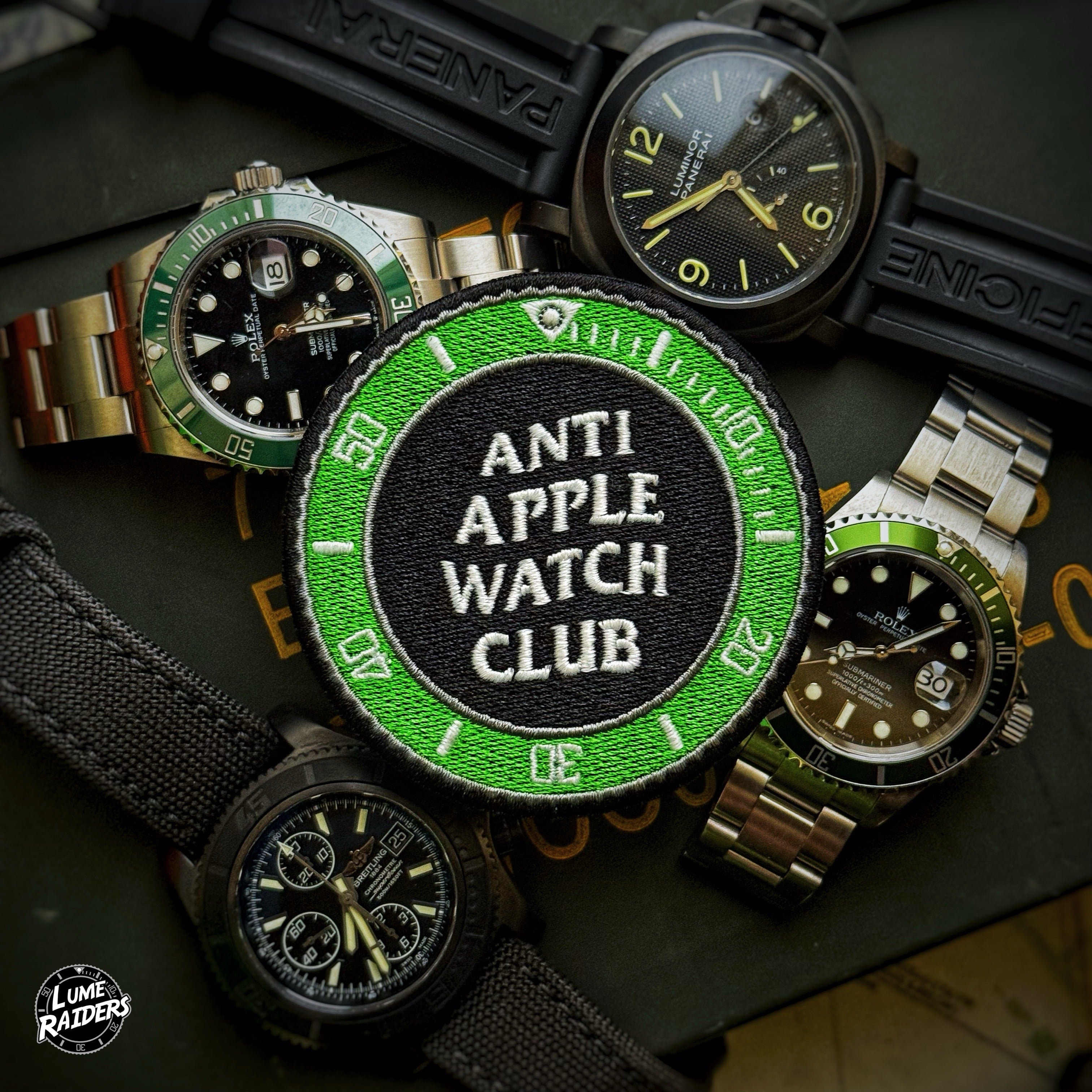 Lume Raiders™ Anti Apple Watch Club Patch - V2 Green