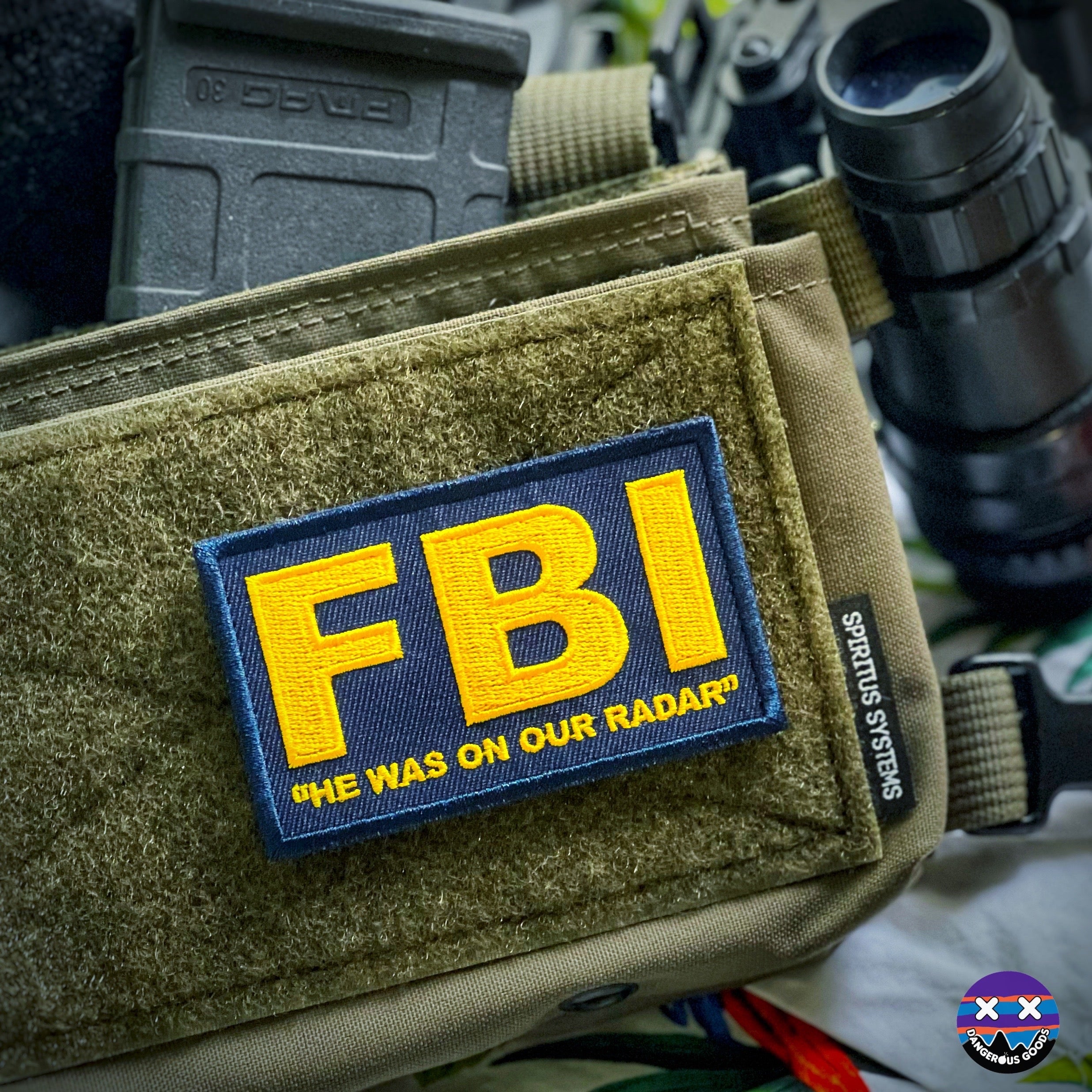 Dangerous Goods®️ “He Was On Our Radar” Bureau Parody Patch