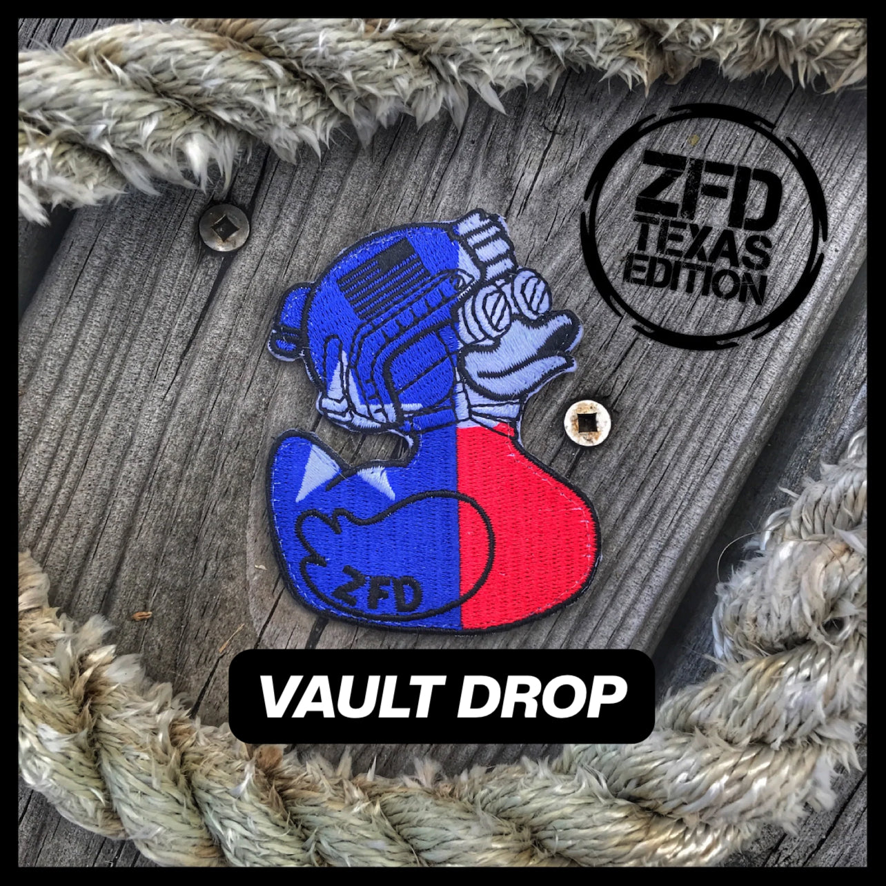 VAULT - Zero Fucks Duck TEXAS Flag Edition