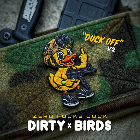 Zero Fucks Duck® x Dirty Birds “Duck-Off” Patch - V2