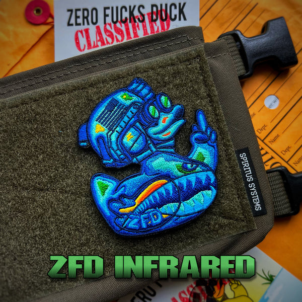Zero Fucks Duck® ZFD Infrared Classified Morale Patch