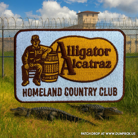 Dangerous Goods® Alligator Alcatraz Homeland Country Club Patch