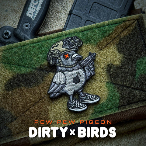 Dirty Birds “Pew Pew Pigeon” Moons Out Patch - V1