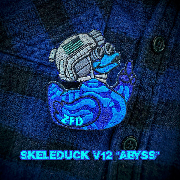 Zero Fucks Duck® Skeleduck V12 Duck Patch - ABYSS