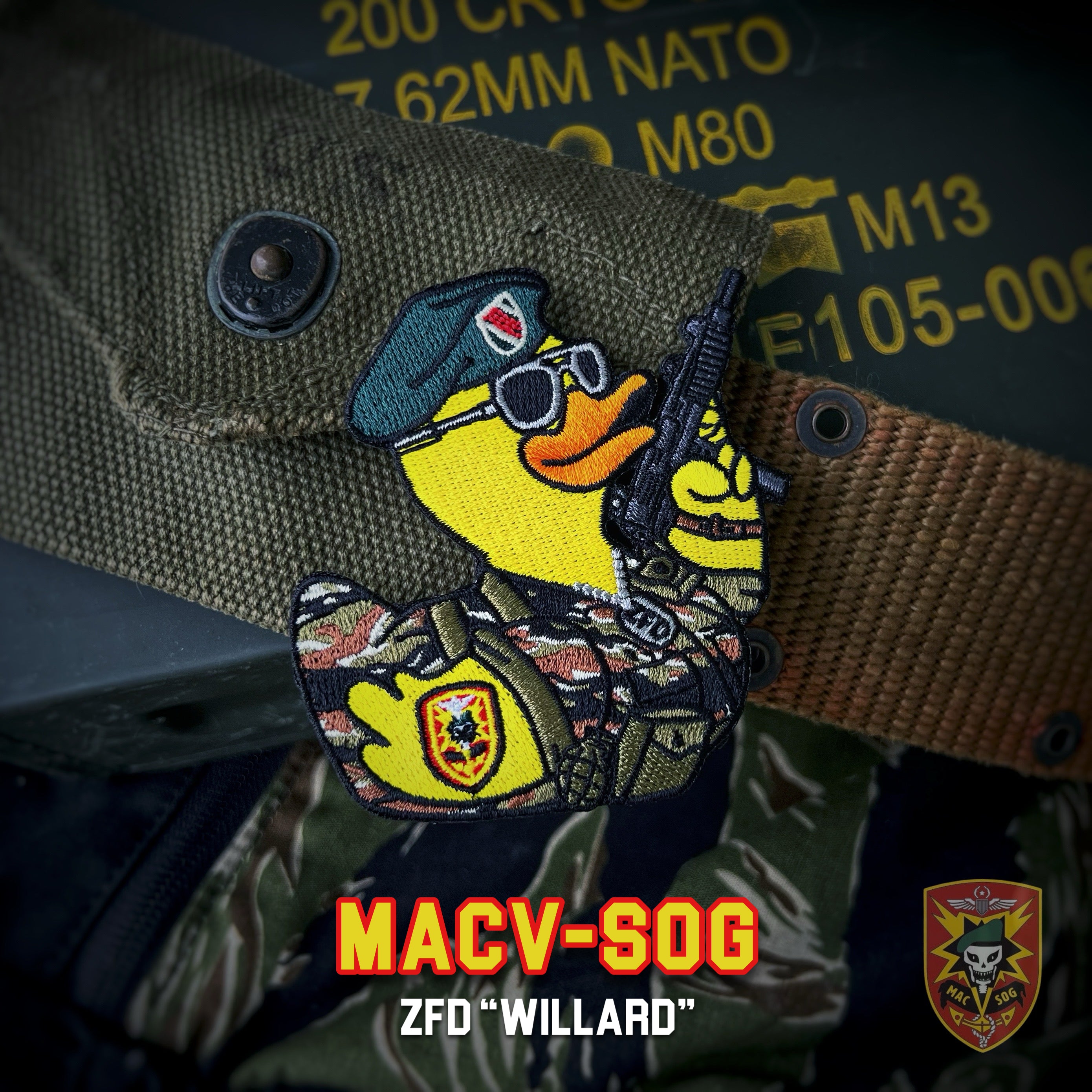 Zero Fucks Duck® MACV-SOG "Willard" Vietnam Tiger Stripe Duck Patch