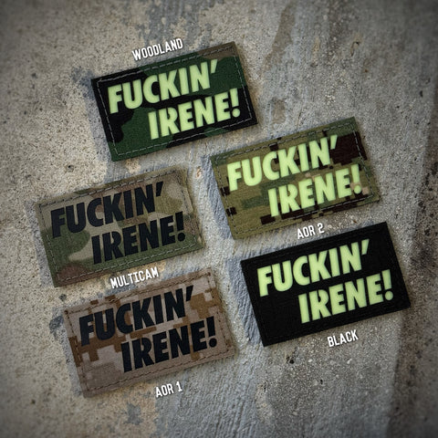 FUCKIN’ IRENE Laser Cut Glow Patch - 5 Options