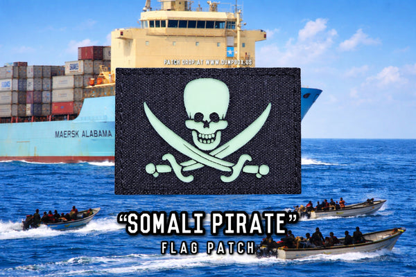 The Official “Somali Pirate” Flag Laser Cut Glow Patch