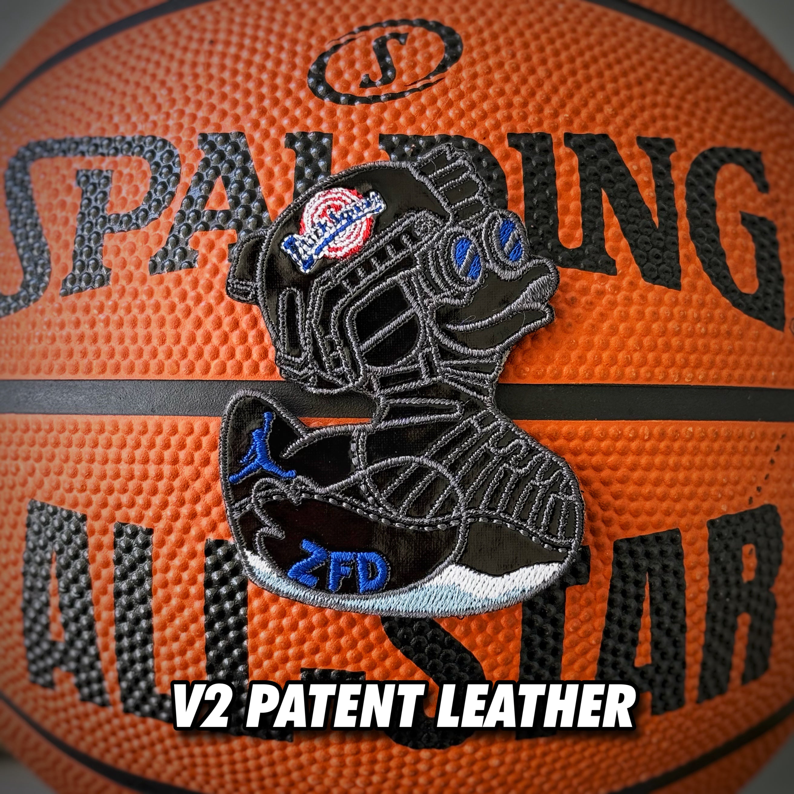 Zero Fucks Duck® ZFD KickZ Duck Jam 11’s Patch - V2 Patent Leather