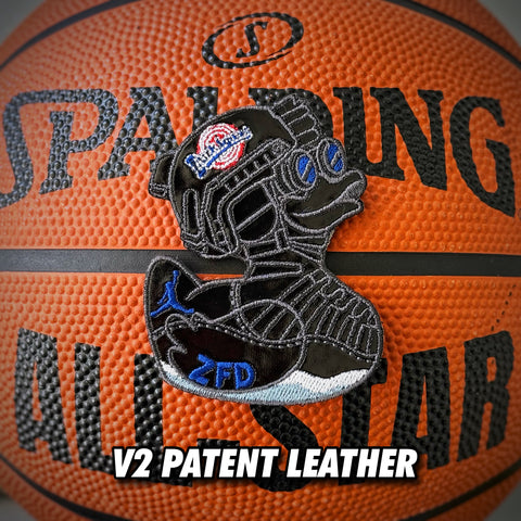 Zero Fucks Duck® ZFD KickZ Duck Jam 11’s Patch - V2 Patent Leather