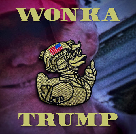 Zero Fucks Duck Trump Duck Patch - V4 Golden Wonka Duck