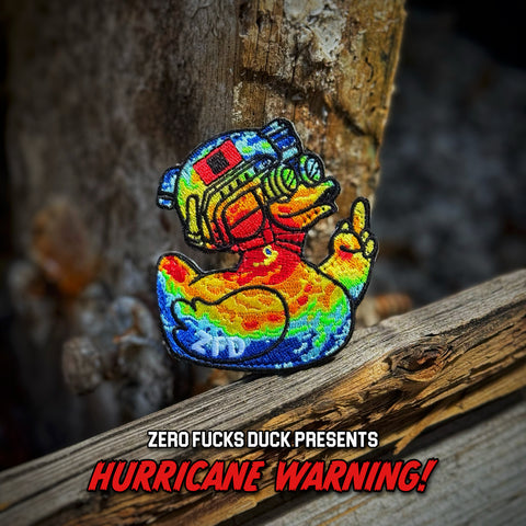 Zero Fucks Duck® Presents ZFD “Hurricane Warning” Patch