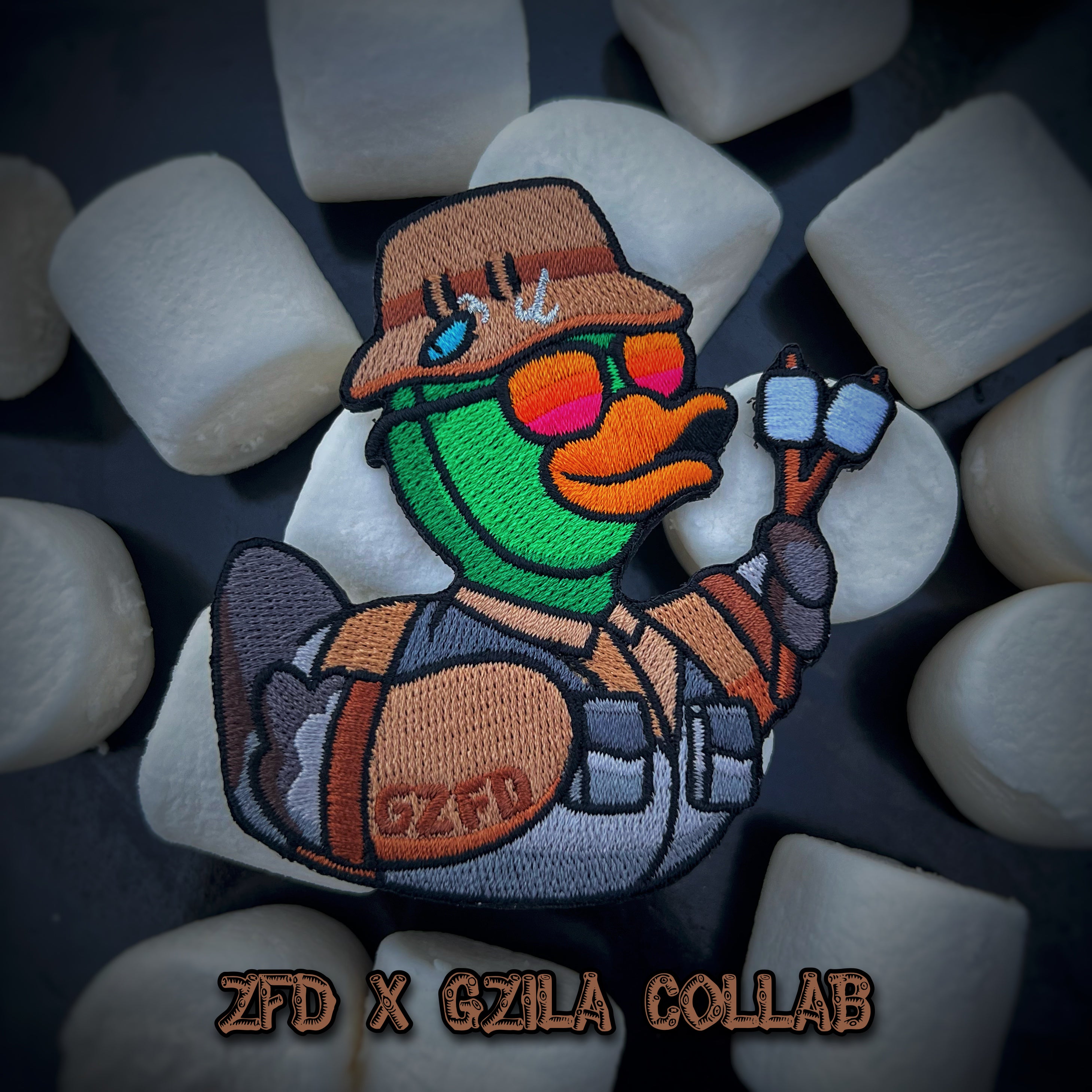 Zero Fucks Duck x Gzila Collab Patch - V1 S’morez