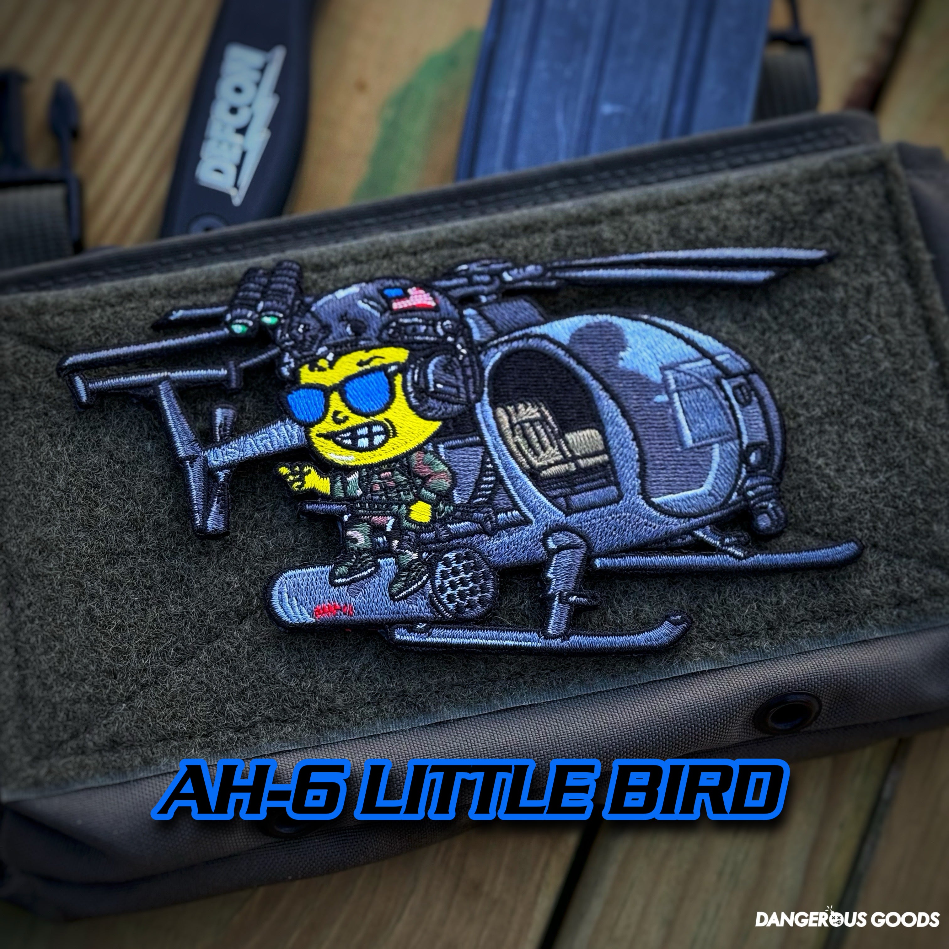New - Little Goons AH-6 Little Bird Helicopter Patch - V2