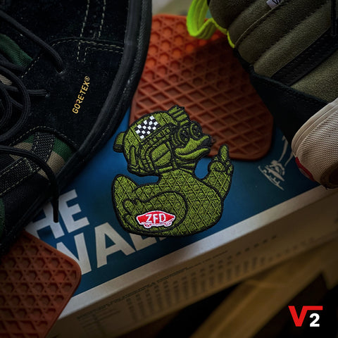 Zero Fucks Duck® Off-The-Pond Waffle Sole Duck Patch - V2
