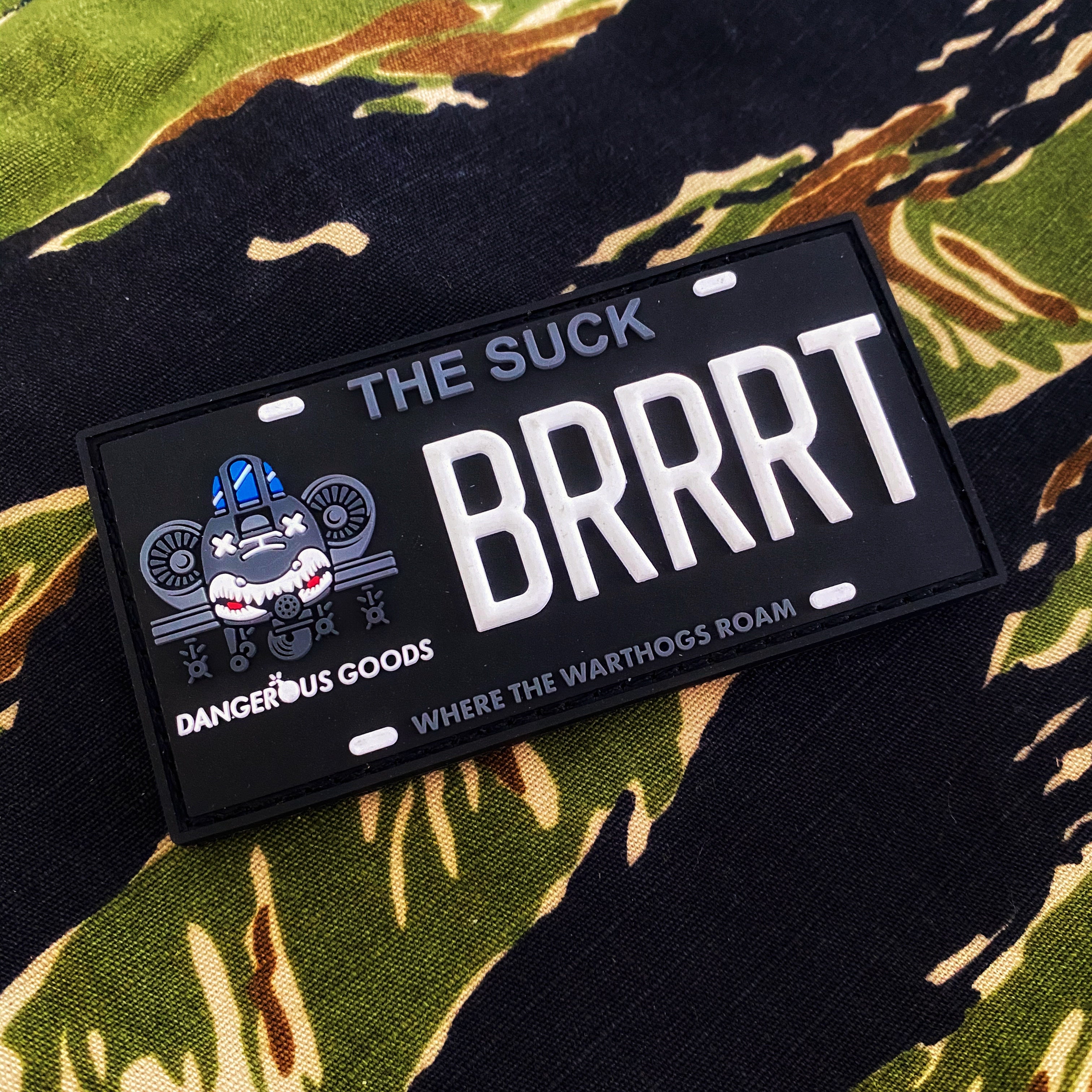 Dangerous Goods®️ THE SUCK A10 Warthog BRRRT License Plate Morale Patch