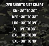 Zero Fucks Duck Flying Tigers Duck Shorts - Battleship Gray