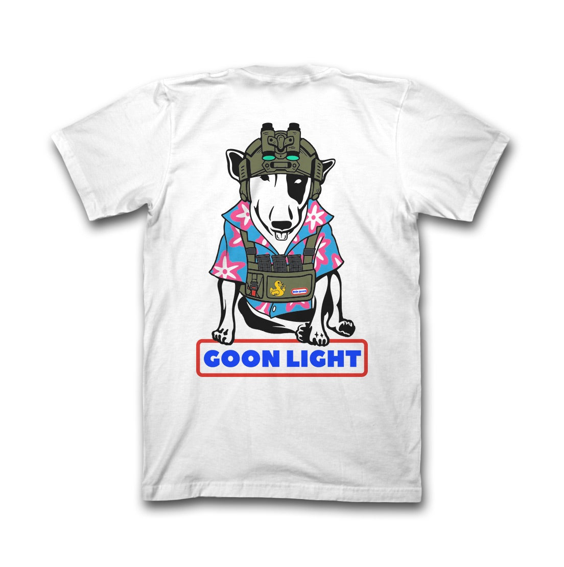 Dangerous Goods® Goon Light “Party Animal” T-Shirt : WHITE