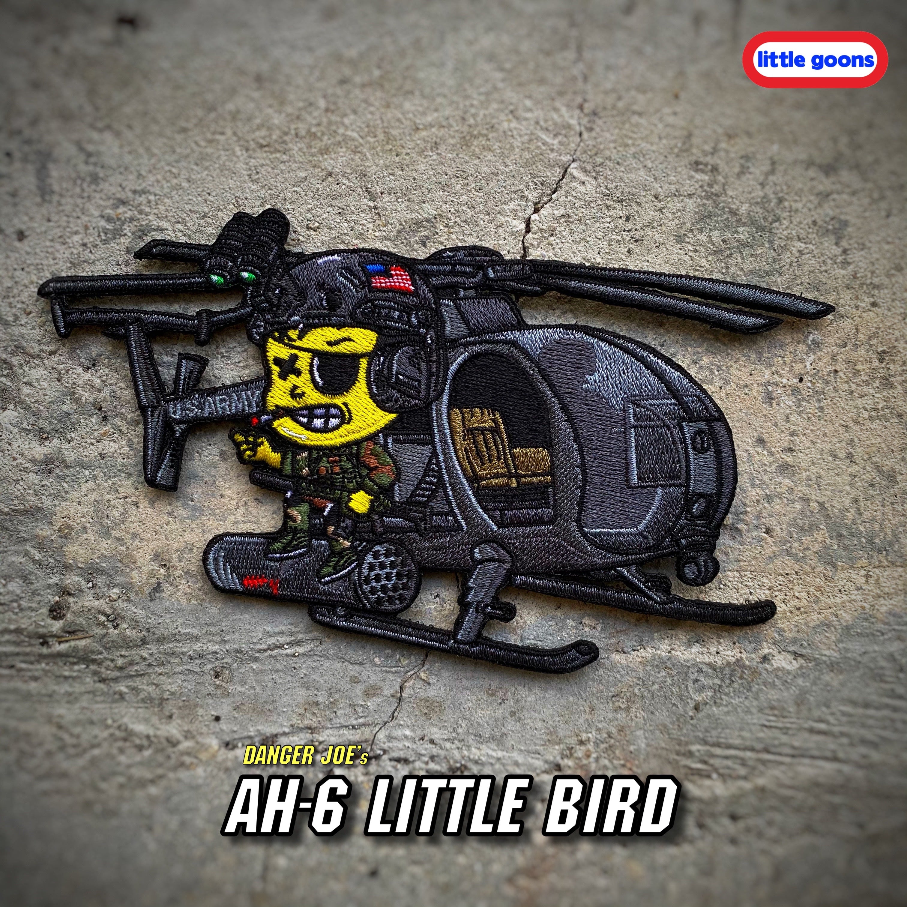 Little Goons™️ Danger Joe AH-6 Little Bird Helicopter Patch