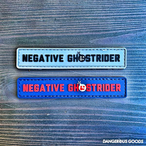 Dangerous Goods®️ “NEGATIVE GHOSTRIDER” PVC Morale Patch