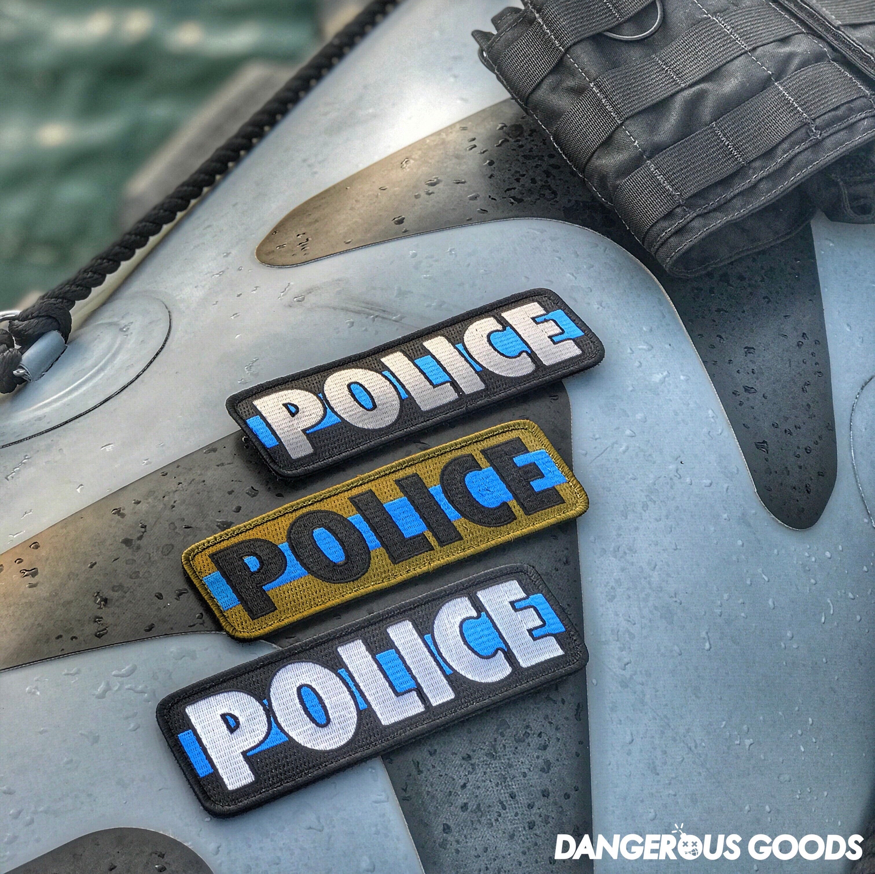 Dangerous Goods® Duty Gear Thin Blue Line Police Plate Carrier Patch