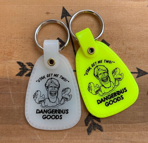 Dangerous Goods®️ x Steve Nazar “Utah Get Me Two” Retro Keychain Tag - 2 Colors
