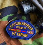 Dangerous Goods® Coronavirus Veteran Morale Patch - Navy Blue