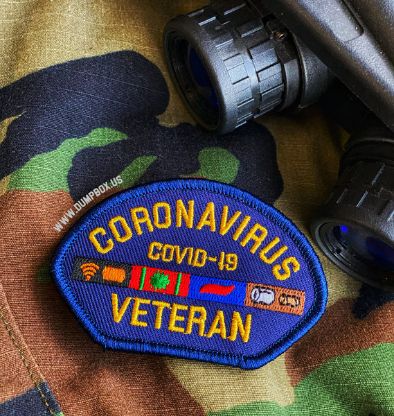 Dangerous Goods® Coronavirus Veteran Morale Patch - Navy Blue