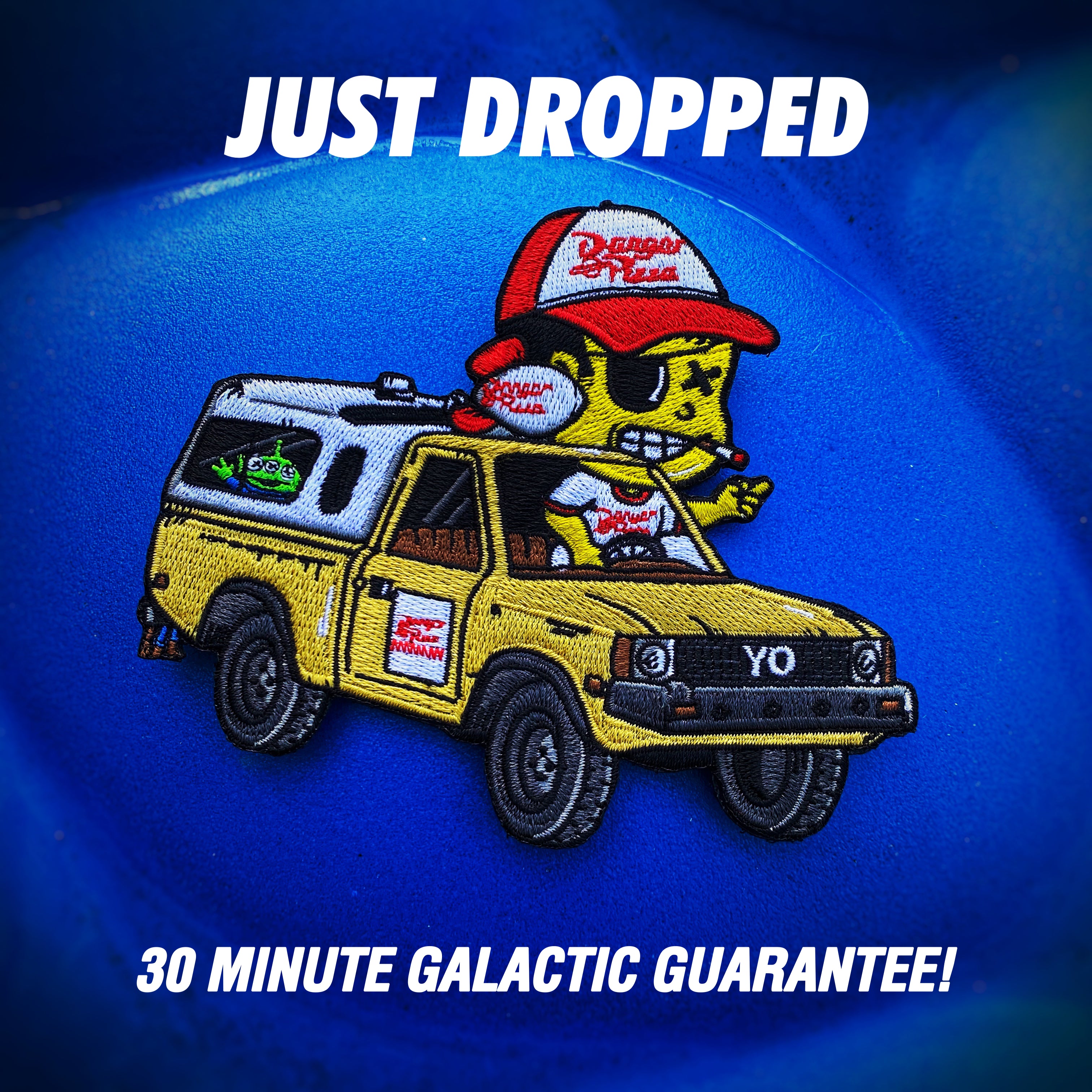Little Goons Danger Pizza Delivery Shuttle Yota Truck Patch