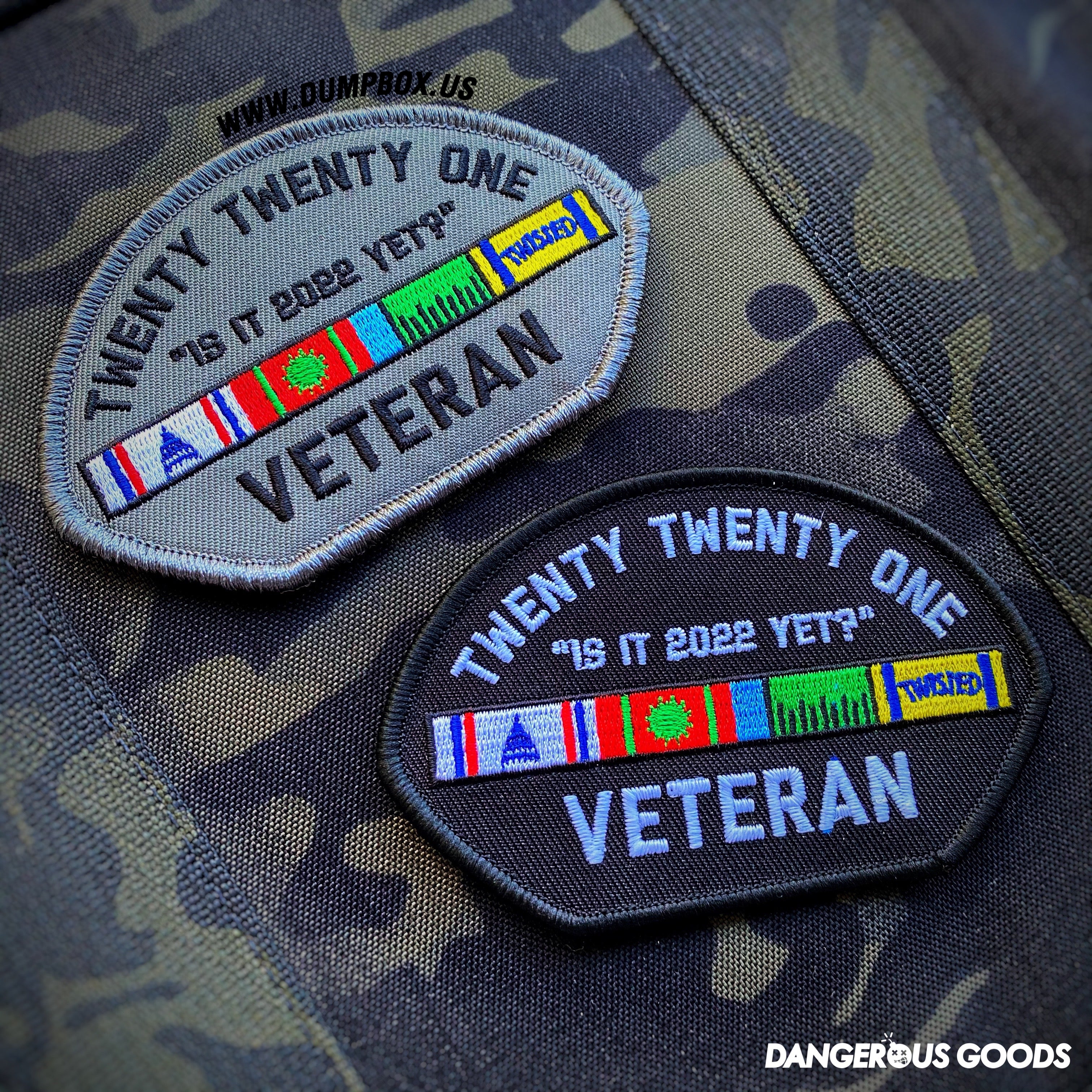 Dangerous Goods®️ 2021 Veteran Morale Patch - 2 Color Options