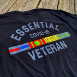 Dangerous Goods® Essential Veteran Covid-19 Police Fire Medical T-Shirt - Black