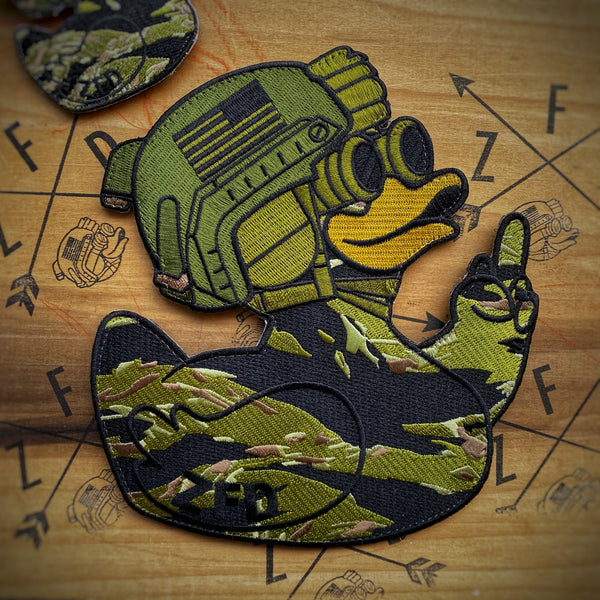ZFD 7” Mega Duck Patch - Classified Tiger Camo