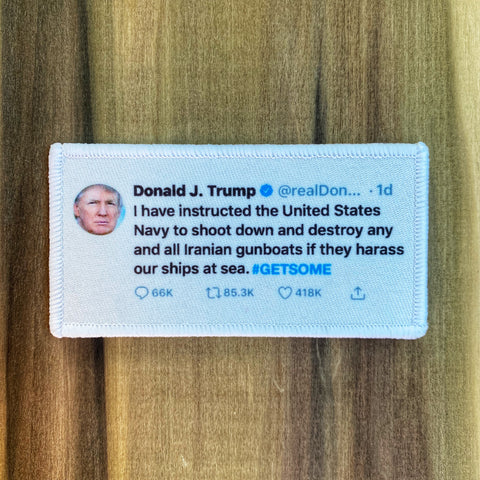 President Donald Trump Twitter War Morale Patch
