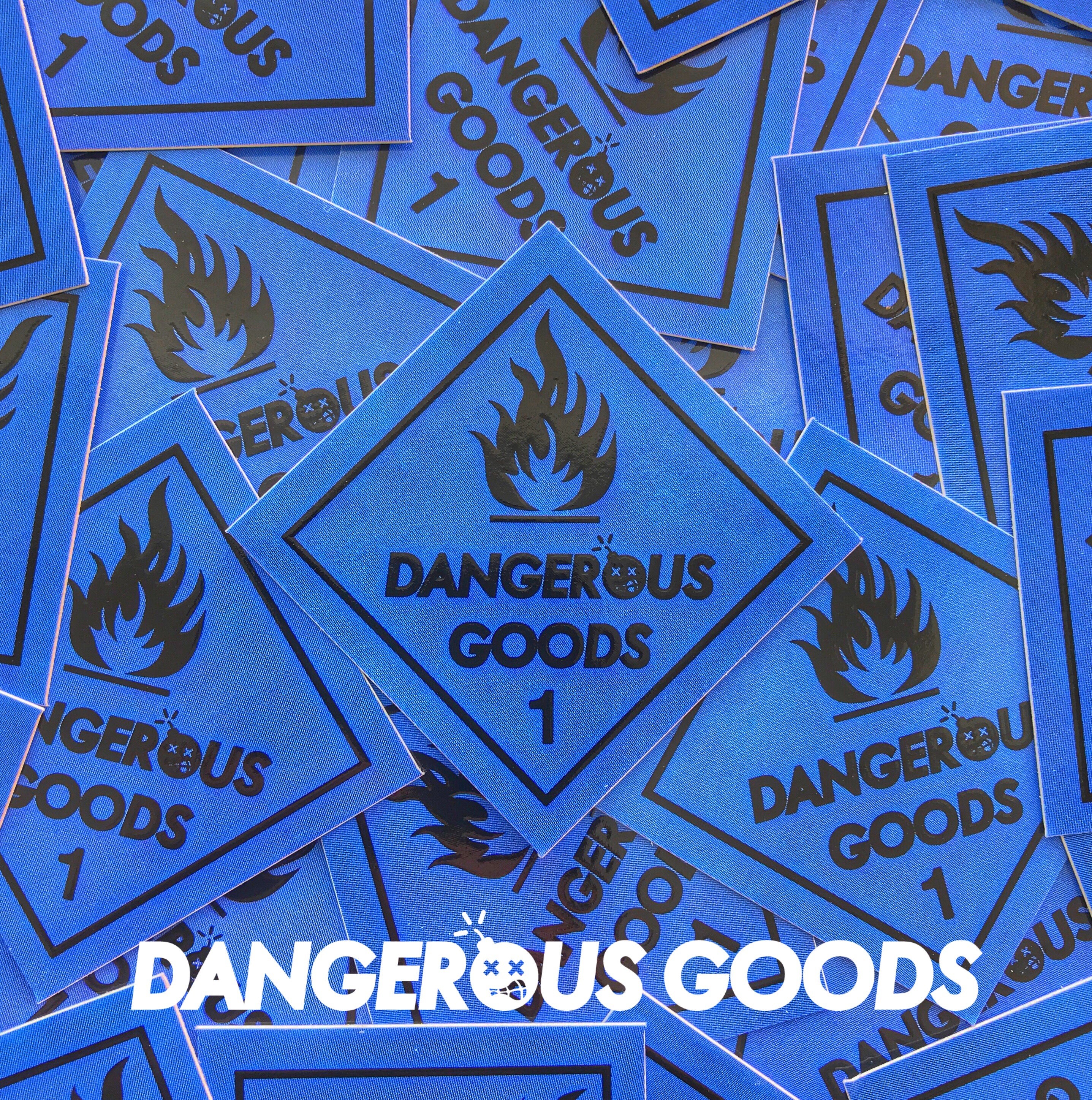 Dangerous Goods® Placard Sticker - Dangerous Blue