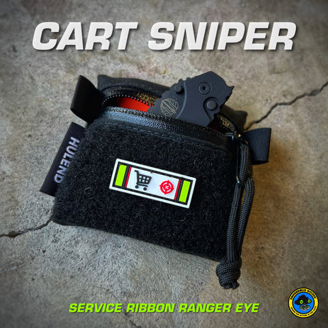 Dangerous Goods® Cart Sniper Qualified PVC Military Ribbon Ranger Eye Patch