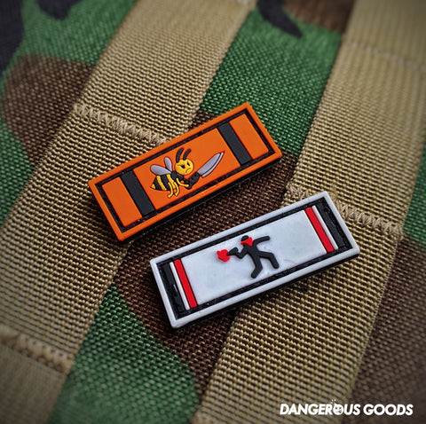 🔥 NEW 🔥 Dangerous Goods™️ Coronavirus Veteran PVC Military Ribbon Morale Patch Series 3 - 2 Options