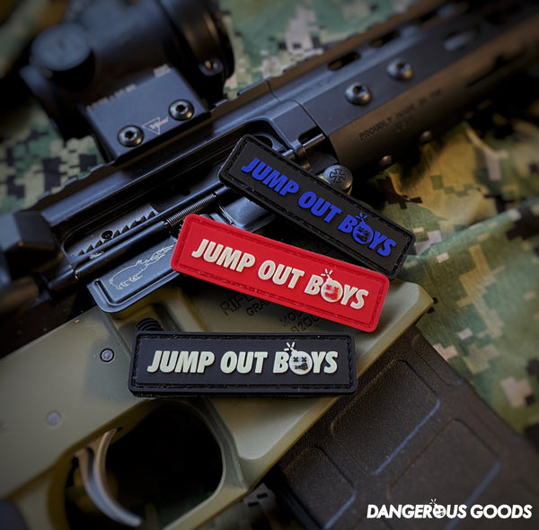 Dangerous Goods® JUMP OUT BOYS PVC Morale Patch - 3 Color Options