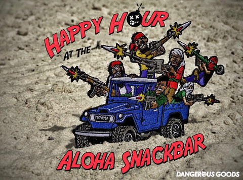 Dangerous Goods® x Steve Nazar ‘Happy Hour’ Yota FJ War Wagon Patch - Blue