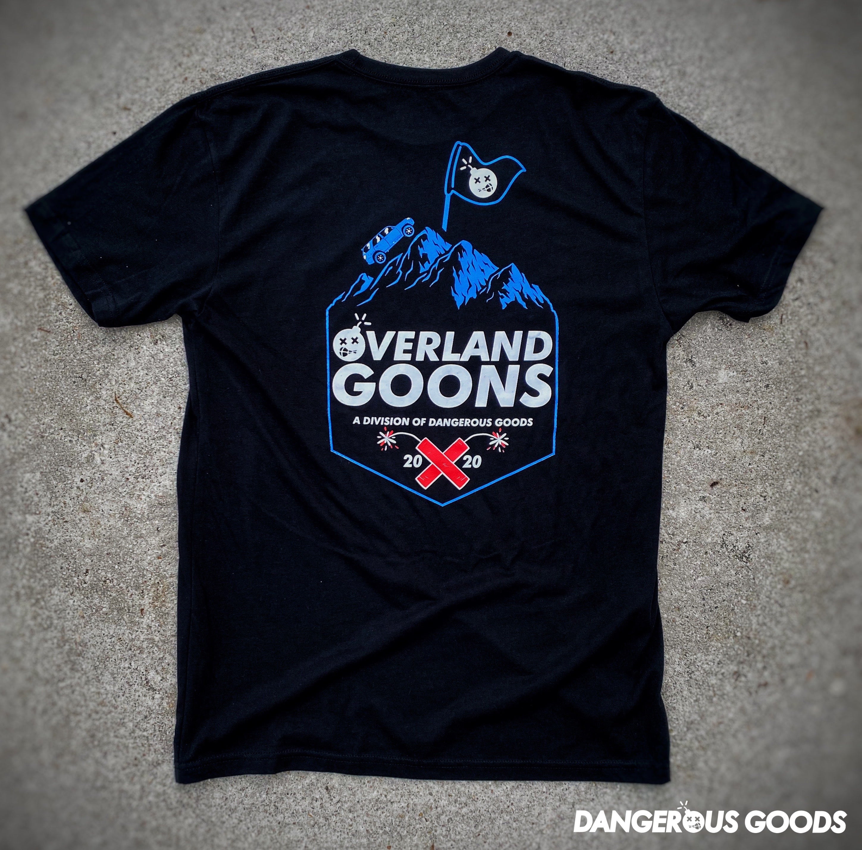 Dangerous Goods® Overland Goons Flagship T-Shirt - Dangerous Blue