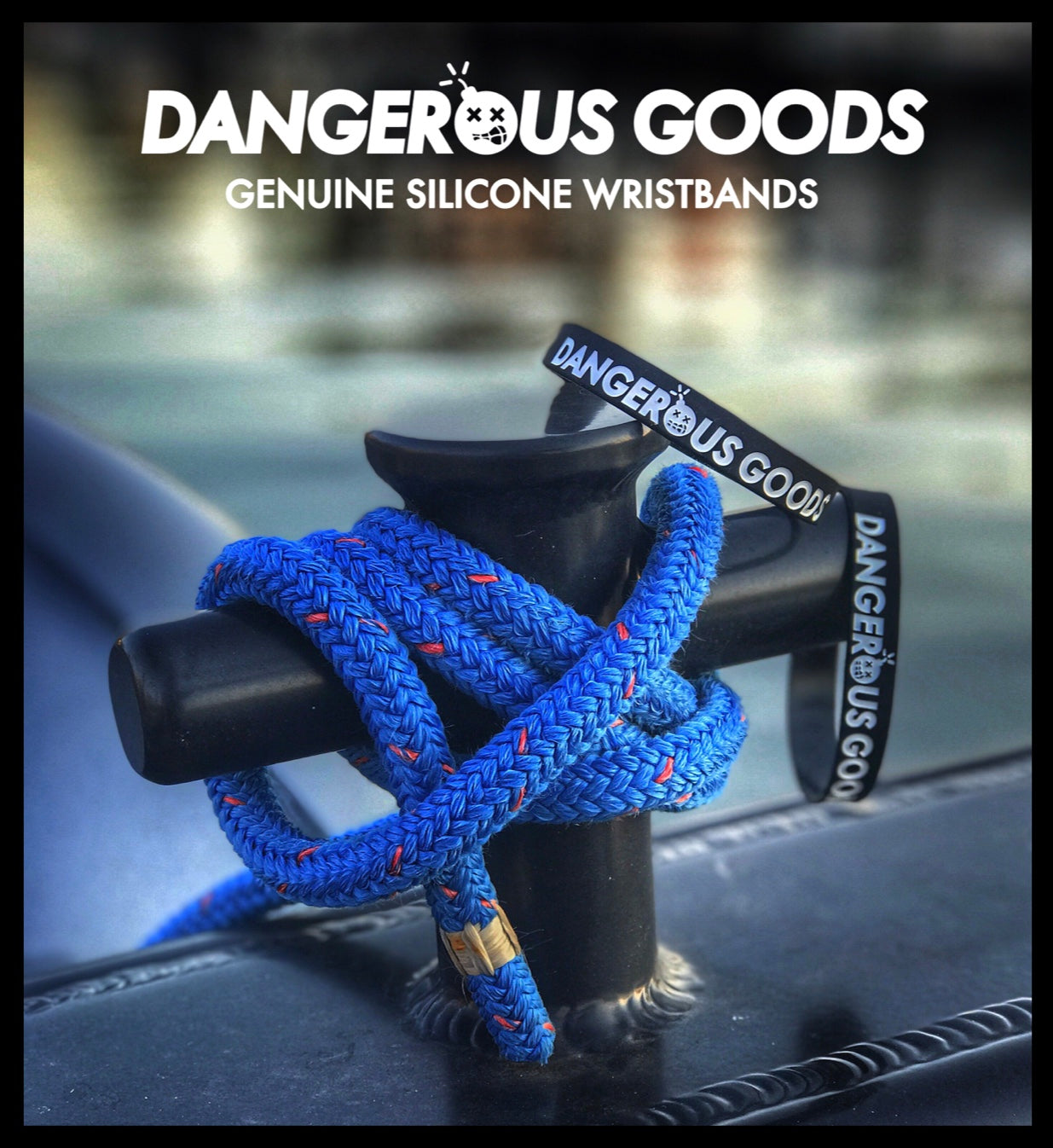 Dangerous Goods® Brand Recon Black Silicone Wristband