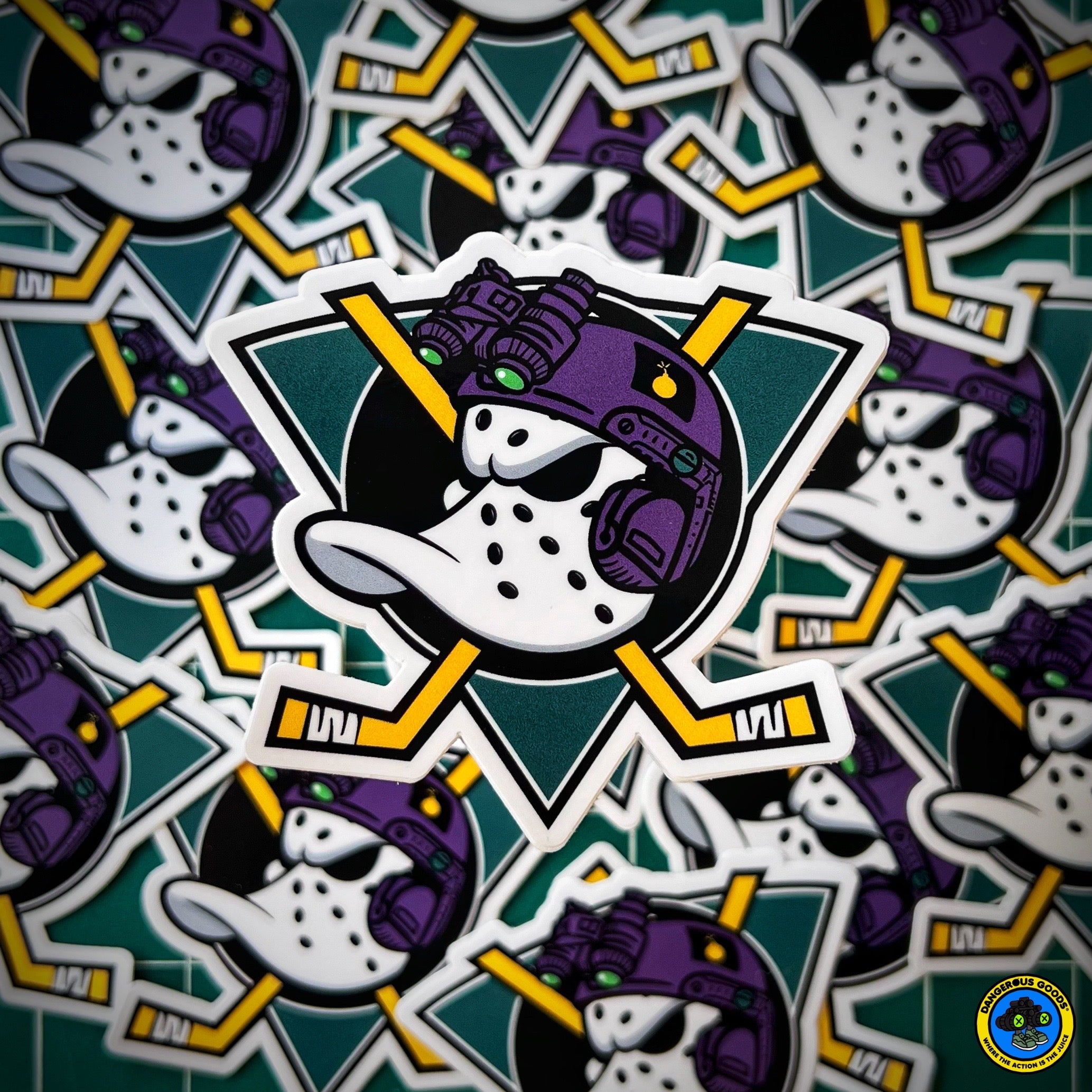 Dangerous Goods®️ Goon Ducks Hockey Sticker